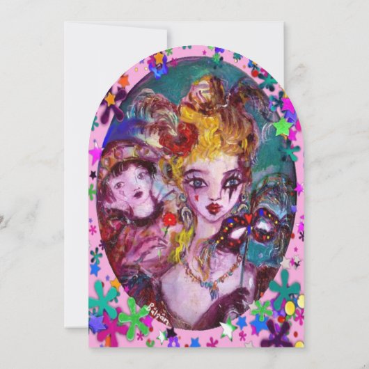 INVITATION FÊTE DE LA SAINT-VALENTIN AU MASQUE VENITIEN (Dos)