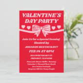 Invitation Fête de la Saint-Valentin au restaurant (Debout devant)