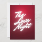 Invitation Fête de la Saint-Valentin avec une guirlande de cœ (Dos)