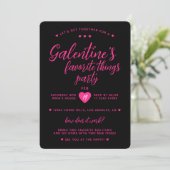 Invitation Fête de la Saint-Valentin des choses préférées de (Debout devant)