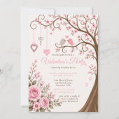 Invitation Fête de la Saint-Valentin en fleurs (Devant)