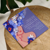 Invitation Fête de la Saint Valentin Fille moderne Floral