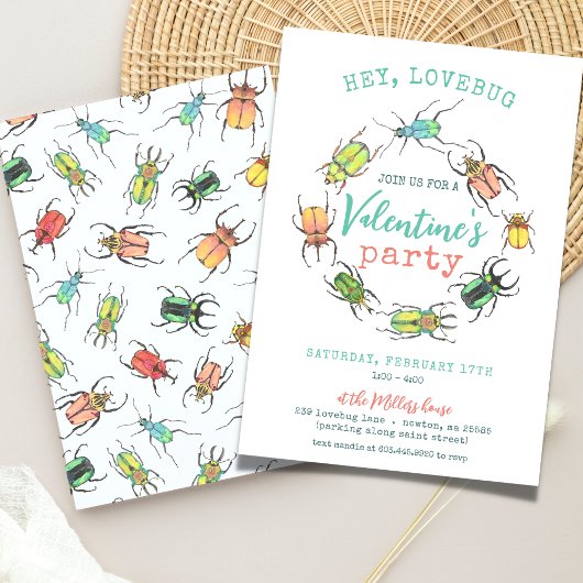 Invitation Fête de la Saint-Valentin Hey Lovebug