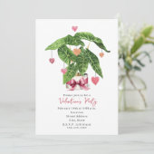 Invitation Fête de la Saint-Valentin Houseplant Hearts (Debout devant)