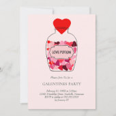 Invitation Fête de la Saint-Valentin Love Potion Galentines (Devant)