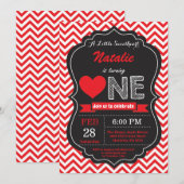 Invitation Fête de la Saint-Valentin Notre Petit Chéri (Devant / Derrière)