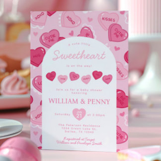 Invitation Fête de la Saint-Valentin pour bébé - Bonbons