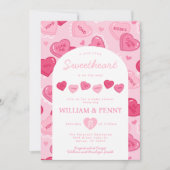 Invitation Fête de la Saint-Valentin pour bébé - Bonbons (Devant)