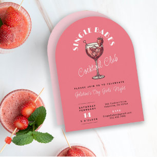Invitation Fête de la Saint-Valentin pour Célibataires Cockta