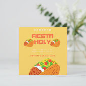 Invitation Fête de la Sainte Guacamole Fille d'anniversaire  (Debout devant)