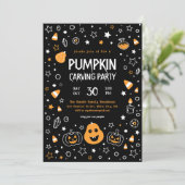 Invitation fête de la sculpture citrouille (Debout devant)