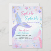 Invitation Fête de la sirène à l'éclat de soif 4e fête d'anni (Devant)