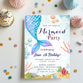 Invitation Fête de la sirène Bash