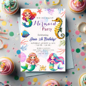 Invitation Fête de la sirène Bash