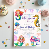 Invitation Fête de la sirène Bash
