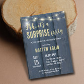 Invitation Fête de la surprise de retraite photo de lanterne