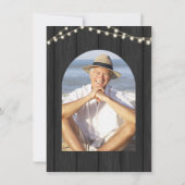 Invitation Fête de la surprise de retraite photo de lanterne  (Dos)