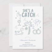 Invitation Fête de la Tropical Shes a Catch (Devant)
