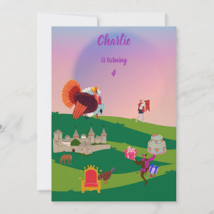 Invitation Fête de la Turquie royale dans le royaume