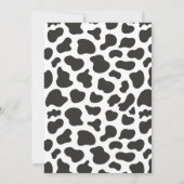 Invitation Fête de la vache Fête rose Floral Ranch Anniversai (Dos)