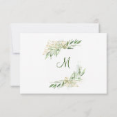 Invitation Fête de la verdure de la Branche d'Olivier moderne (Dos)