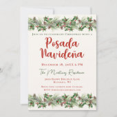 Invitation Fête de la verdure de Noël Posada Navideña mexicai (Devant)