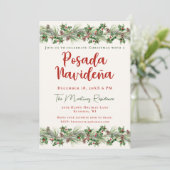 Invitation Fête de la verdure de Noël Posada Navideña mexicai (Debout devant)