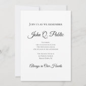 Invitation Fête de la vie à l'aquarelle de la plage naturelle (Dos)