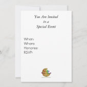 Invitation Fête de la vie dans le pays Americana (Dos)