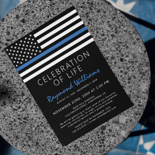 Invitation Fête de la vie de la police   Ligne Bleue fine
