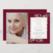 Invitation Fête de la vie en Bourgogne (Devant / Derrière)