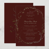 Invitation Fête de la vie en Bourgogne Botanique (Devant / Derrière)