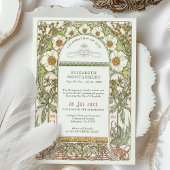 Invitation Fête de la vie en fleurs par Alphonse Mucha