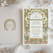 Invitation Fête de la vie en fleurs par Alphonse Mucha