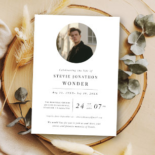Invitation Fête de la vie Funeral Memorial Day Photo