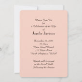 Invitation Fête de la vie Invitation, Fleurs Pastel (Dos)