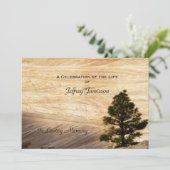 Invitation Fête de la vie Invitation, Pierre Brown légère (Debout devant)