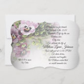 Invitation Fête De La Vie, Jardin De Pansy (Dos)