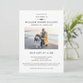 Invitation Fête de la vie Photo Farewell Funeral Service (Debout devant)