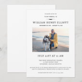 Invitation Fête de la vie Photo Farewell Funeral Service (Devant / Derrière)