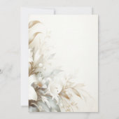 Invitation Fête de la vie - Photo & Fleurs (Dos)