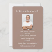 Invitation Fête de la vie Service Chèvre ferme animal (Dos)