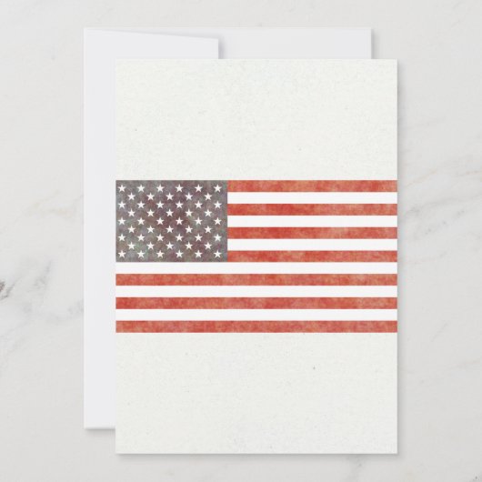 Invitation Fête de la vie Service commémoratif Ancien drapeau (Dos)