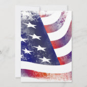 Invitation Fête de la vie Service commémoratif Ancien drapeau (Dos)