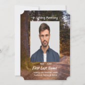 Invitation Fête de la vie Service Forest Trail Walk (Devant)