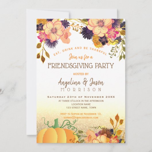 Invitation Fête de l'Action de grâce (Devant)