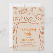 Invitation Fête de l'Action de grâce de l'automne (Devant)