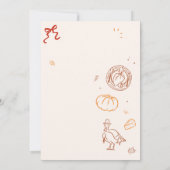 Invitation Fête de l'Action de grâce de l'automne (Dos)