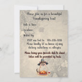 Invitation Fête de l'Action de grâce entre amis (Dos)