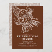 Invitation Fête de l'Action de grâces de moisson (Devant / Derrière)